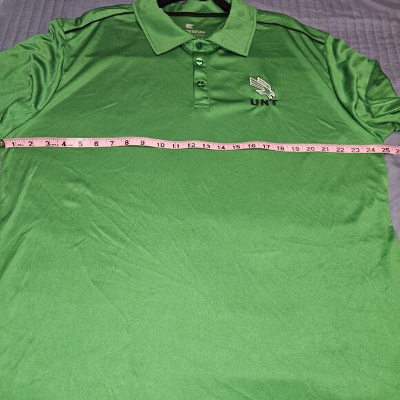 Colosseum North Texas Mean Green Short Sleeve Polo Shirt Men's Size XL NWT - Picture 8 of 8